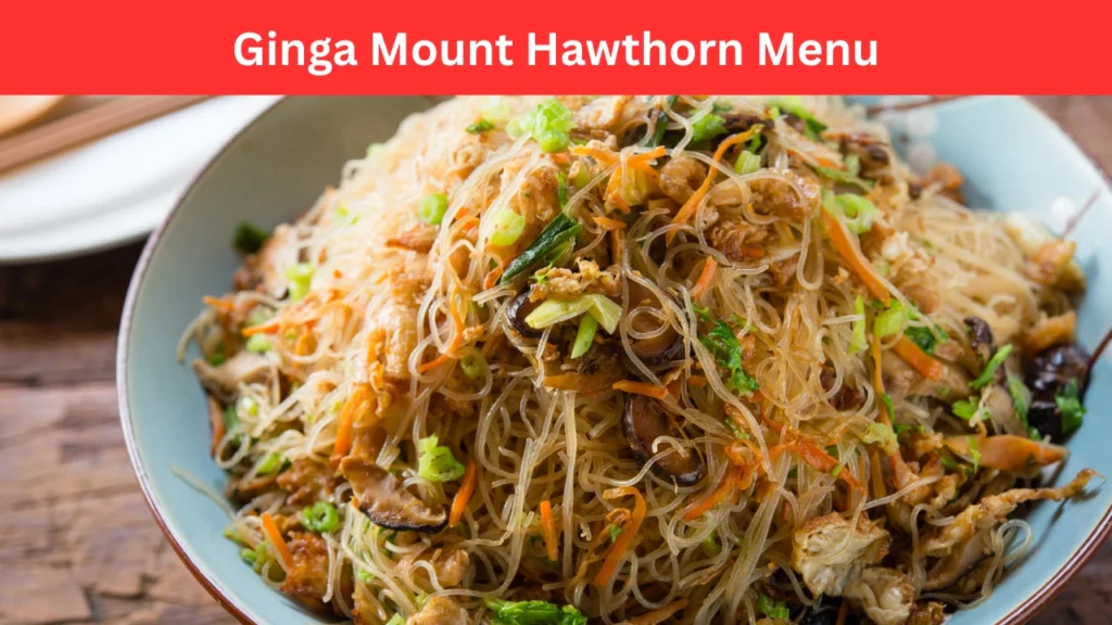 ginga mount hawthorn menu